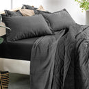 Jogo de Cama Altenburg Toque Acetinado Slim Preto 4 Peças - Casal