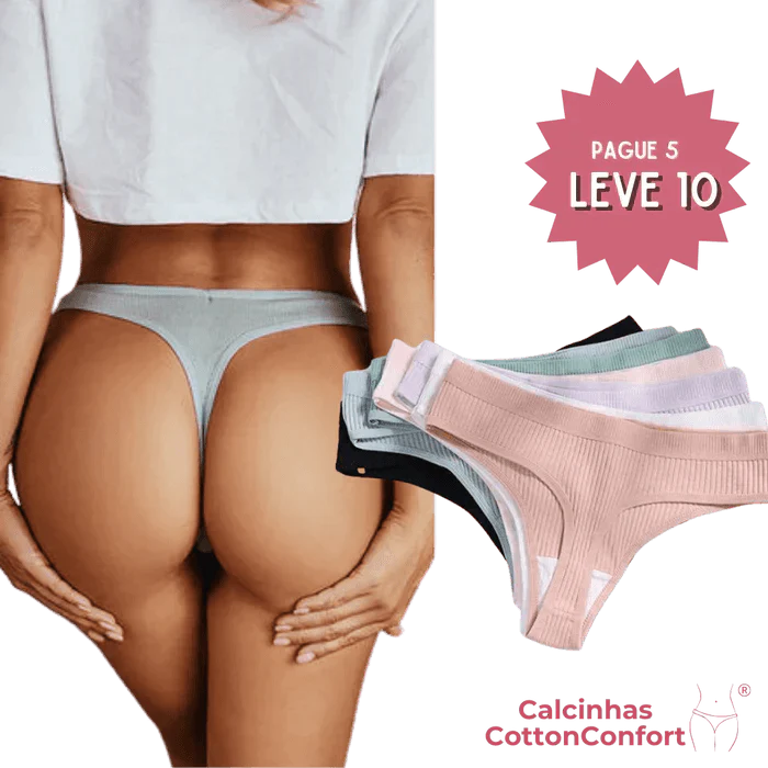 [COMPRE 6 LEVE 10] Calcinha CottonConfort Buzz - FRETE GRÁTIS
